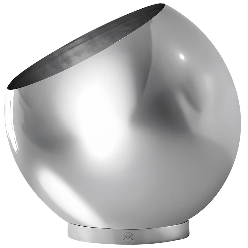 Globe Blumentopf Ø43 cm, Silber