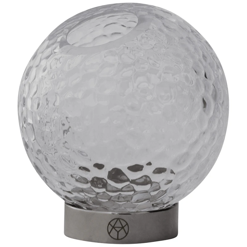 Globe Bubbles Vase Ø10 cm, Transparent / Silber