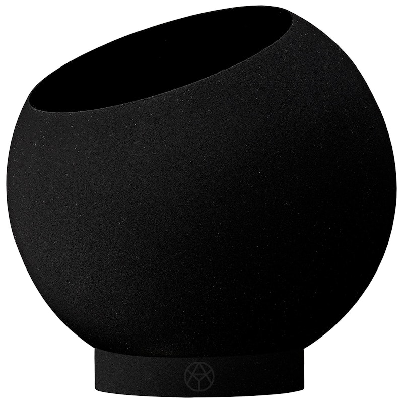 Globe Blumentopf Ø17 cm, Schwarz