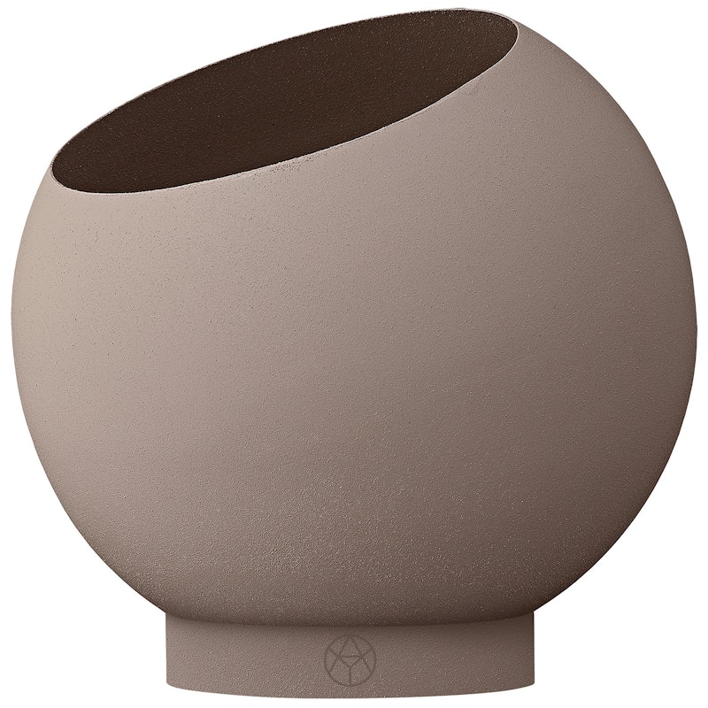 Globe Blumentopf Ø17 cm, Taupe