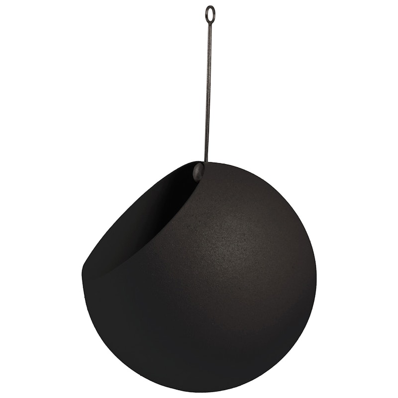 Globe Hängetopf Ø17 cm, Schwarz