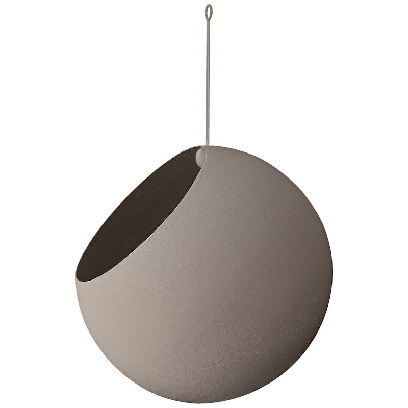 Globe Hängetopf Ø17 cm, Taupe