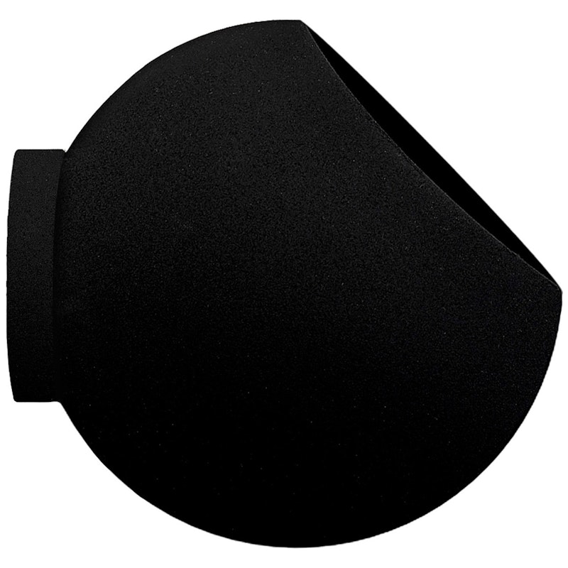 Globe Wand-Blumentopf Ø17 cm, Schwarz