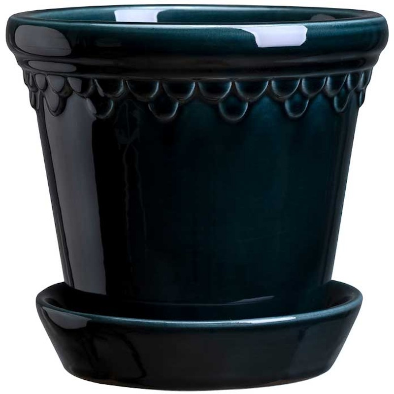 Copenhagen Topf Mit Unterteller 21 cm, Petroleum Blue