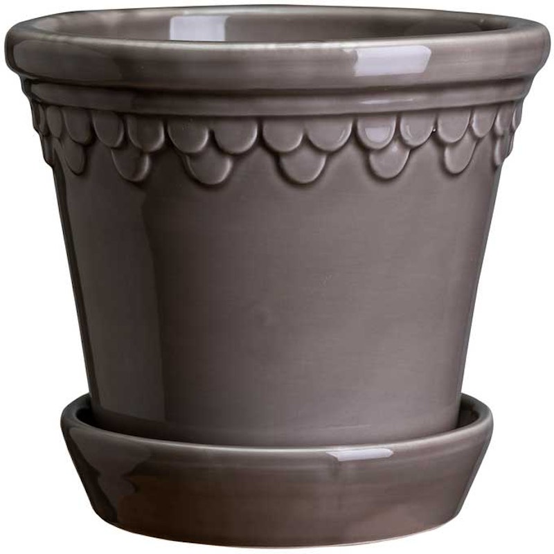 Copenhagen Topf Mit Unterteller 21 cm, Pearl Grey