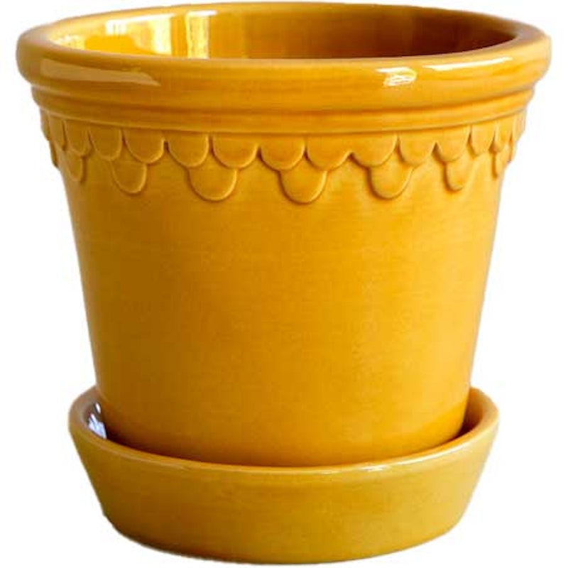 Copenhagen Topf Mit Unterteller 16 cm, Amber Yellow