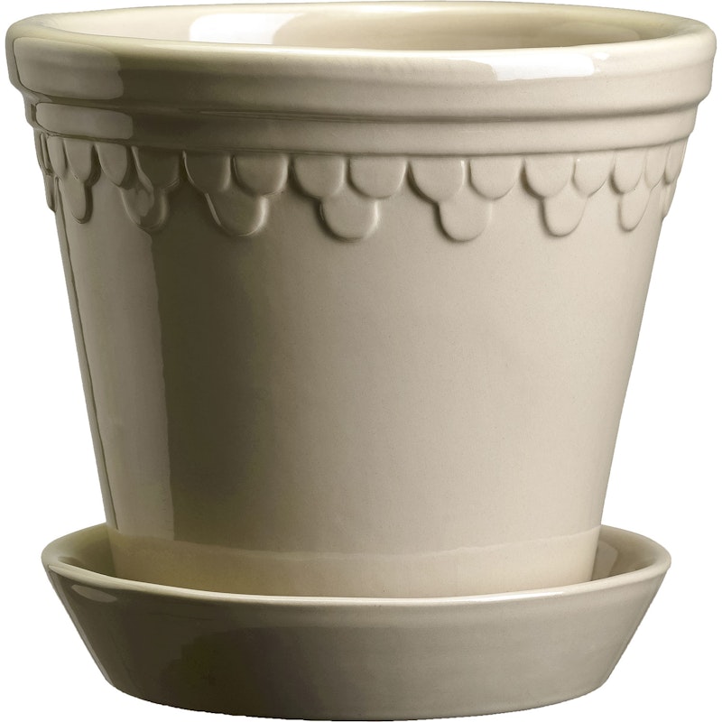 Copenhagen Topf mit Unterteller Sand Stone, Ø12 cm