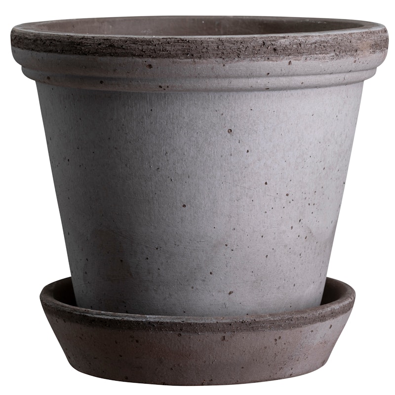 Flora Topf Mit Unterteller Ø30 cm, Grau