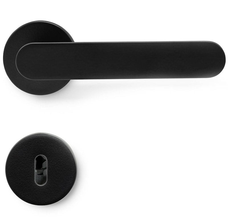 Vibe Plain Türgriff Mit Schlüsselschild, Schwarzmatt