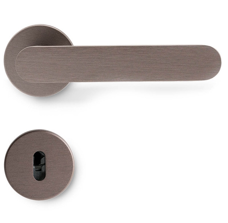 Vibe Plain Türgriff Mit Schlüsselschild, Dark Bronze