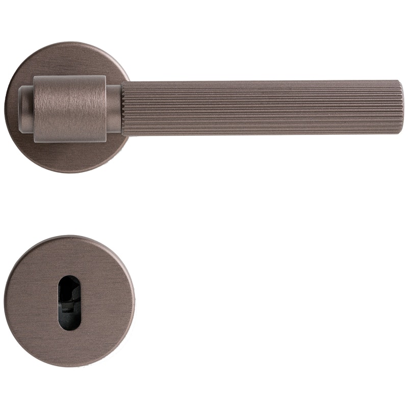 Helix Stripe 200 Türgriff Mit Schlüsselloch, Dark Bronze