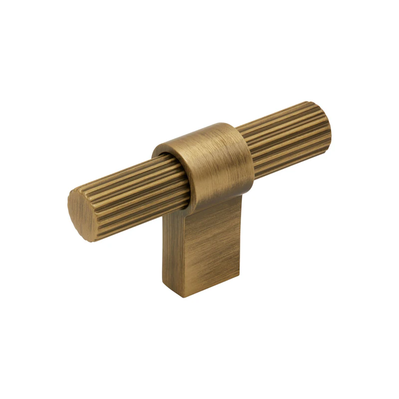 T Helix Stripe Knopf, Antique bronze