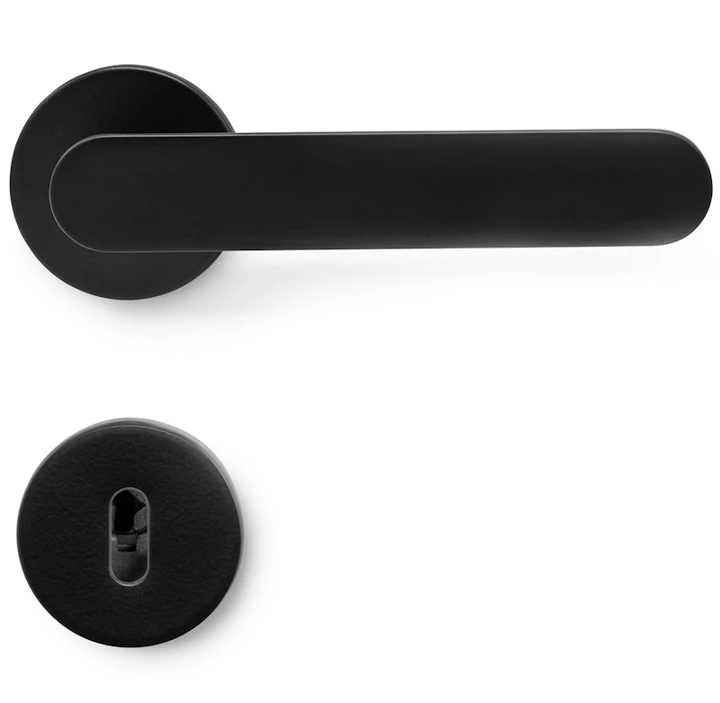 Vibe Plain Türgriff Mit Schlüsselschild, Schwarzmatt
