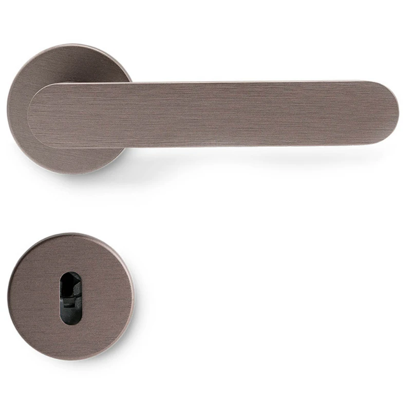 Vibe Plain Türgriff Mit Schlüsselschild, Dark Bronze