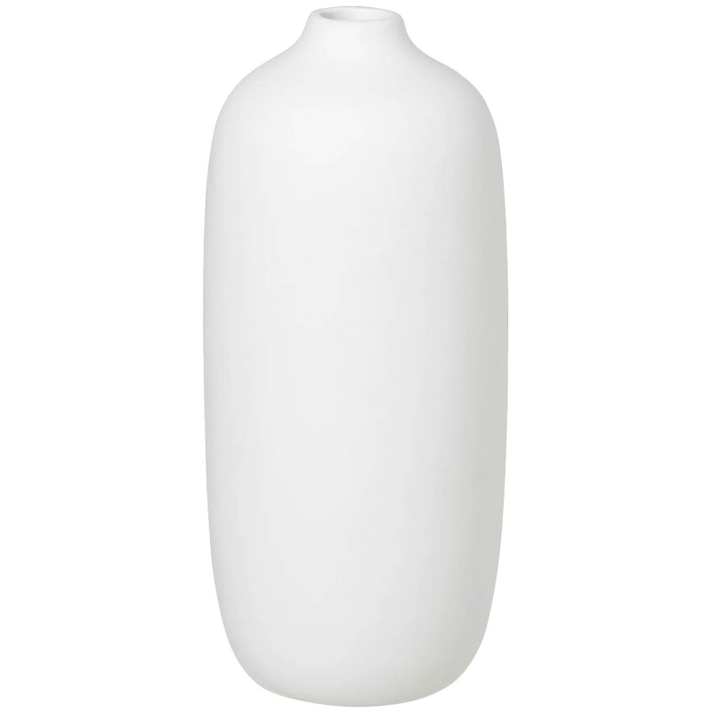 Ceola Vase Keramik 18 cm, Weiß