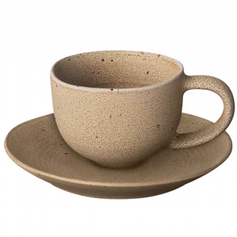 KUMI Espressotasse mit Unterteller 2-er Set, Fungi