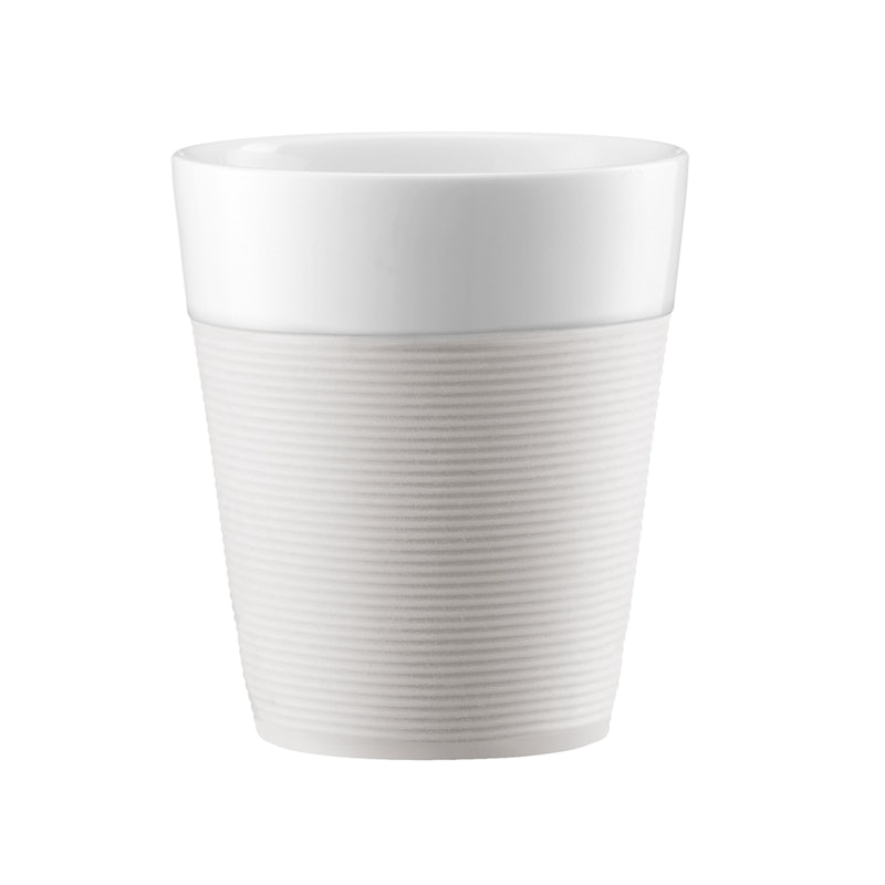 Bistro Porzellan-Tasse 30cl 2er-Pack, Weiss