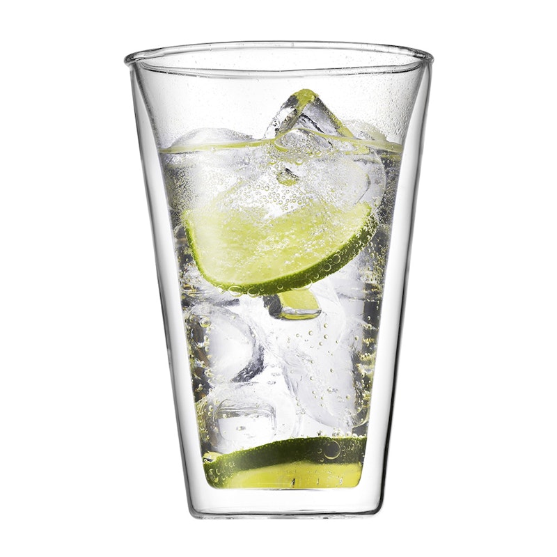 BODUM CANTEEN Doppelwandig Glas 40 cl, 2er-Pack