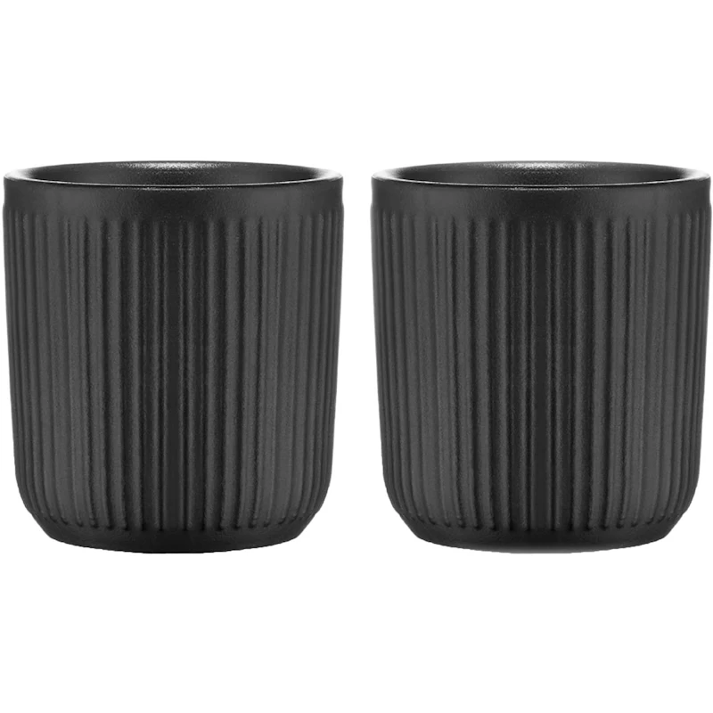 Douro Tasse 2-er Set Doppelwandig, Schwarzmatt