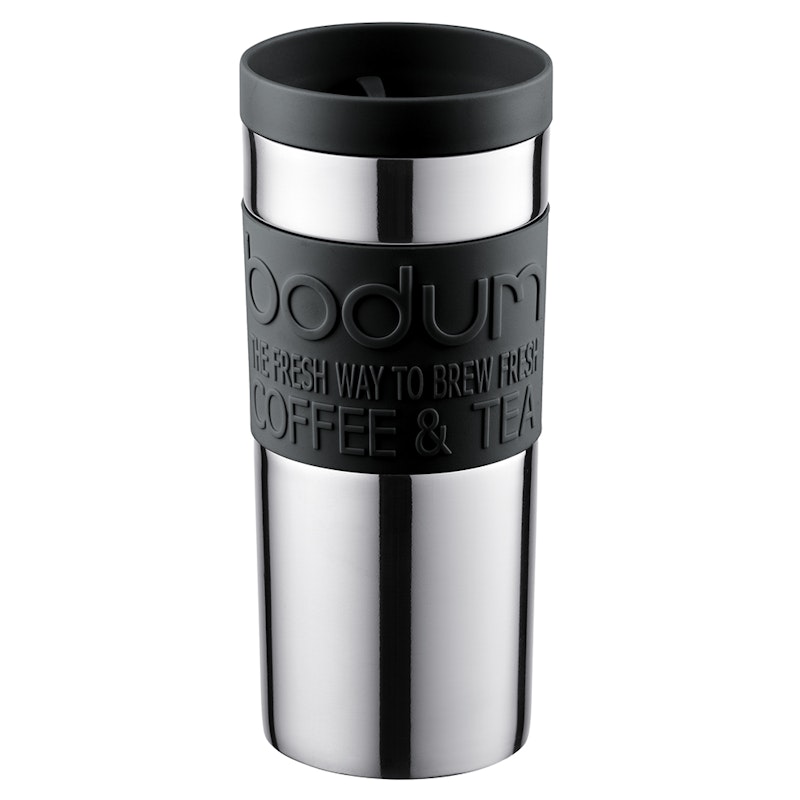 TRAVEL MUG Reisebecher mit Deckel 35 cl, Schwarz