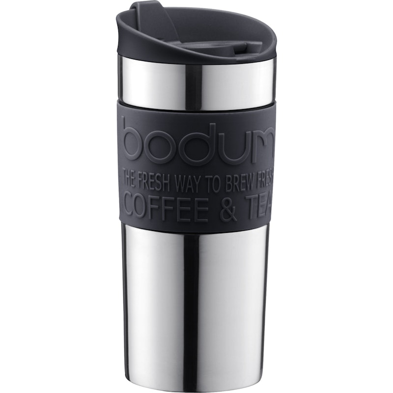Travel Reisebecher 0,35 L, Schwarz/Chrom