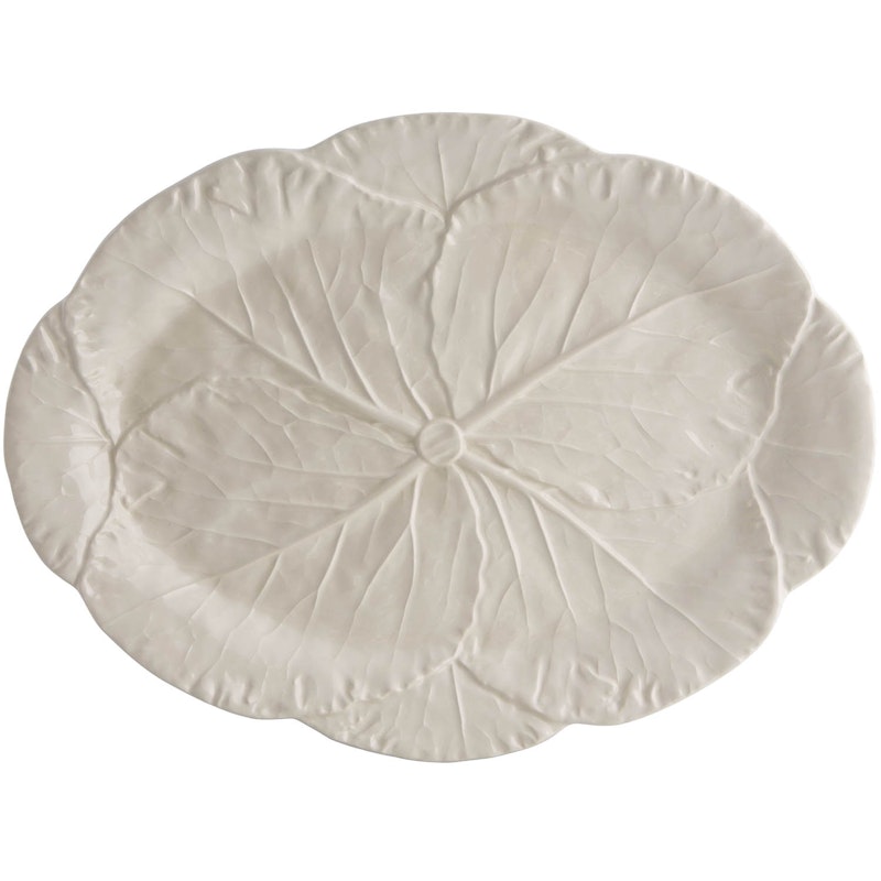 Cabbage Servierplatte 43 cm, Branco