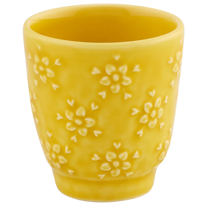 Flora Tasse 10 cl, Gelb