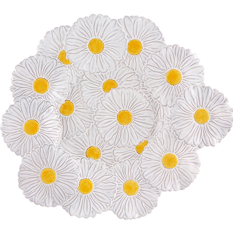 Maria Flor Platte 47 cm, Weiß