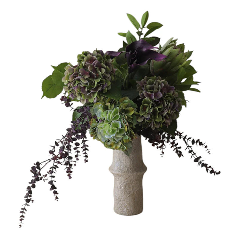 Aubergine Bloom Bouquet 106 cm 12-er Set