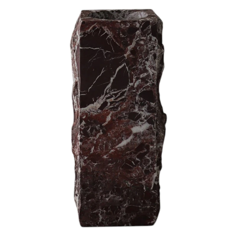 Edge Vase Mittlerer, Rosso Levanto