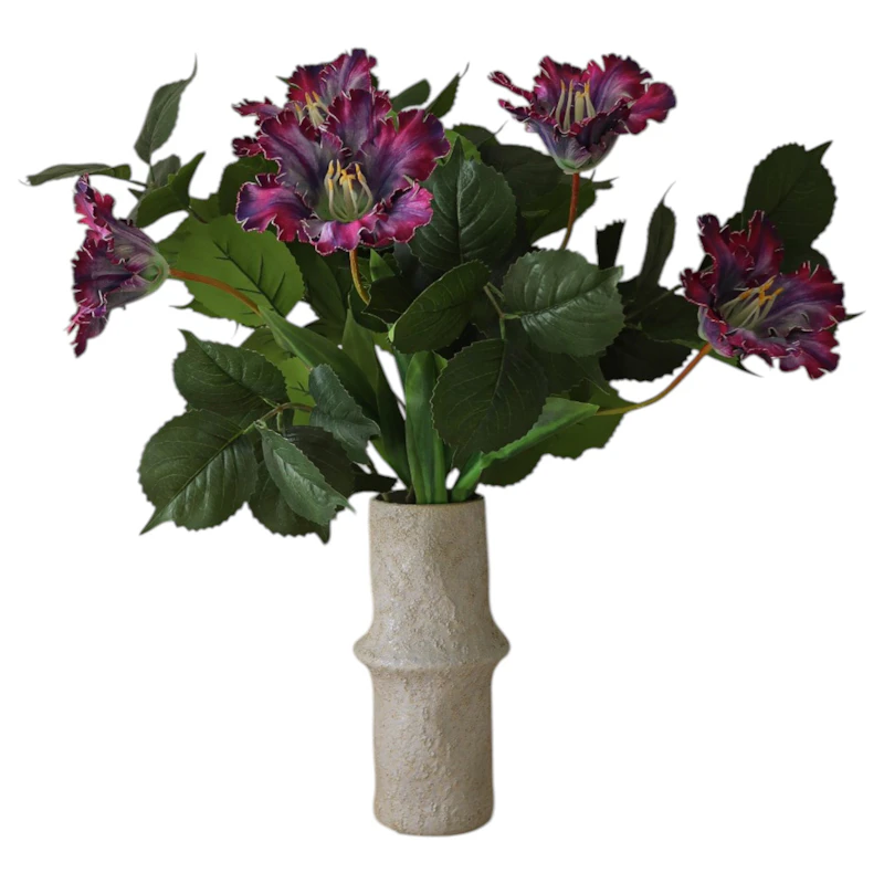 Plum Velvet Bouquet 77 cm 10-er Set