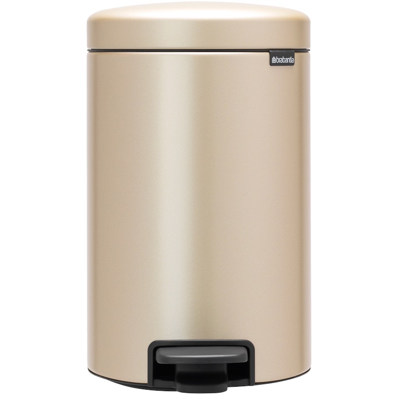 New Icon Pedal Bin 12L, Metallic Gold