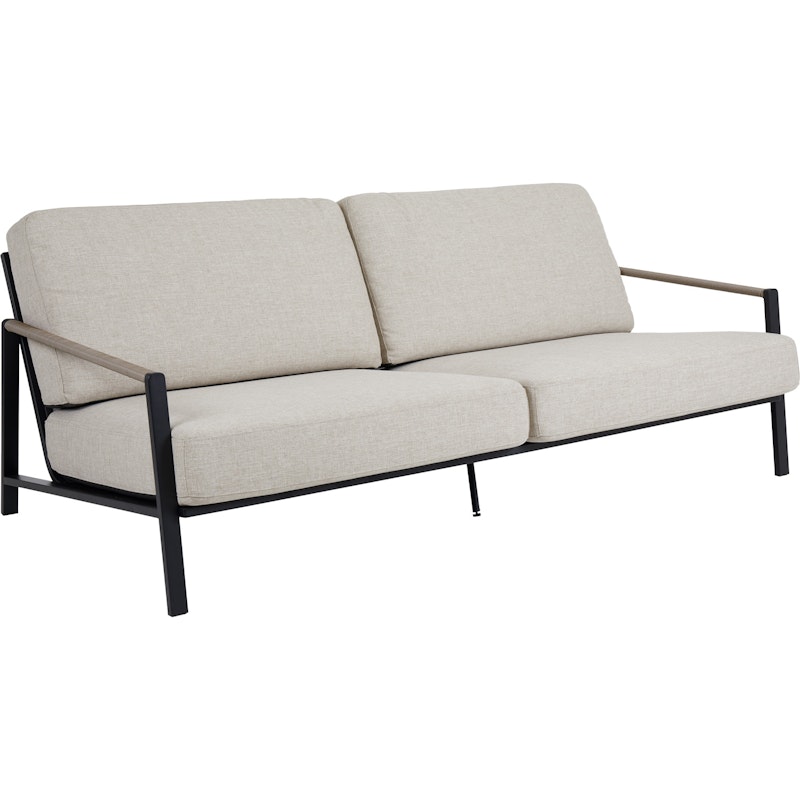 Lyra Sofa 2,5-Sitzer, Schwarz/Sand