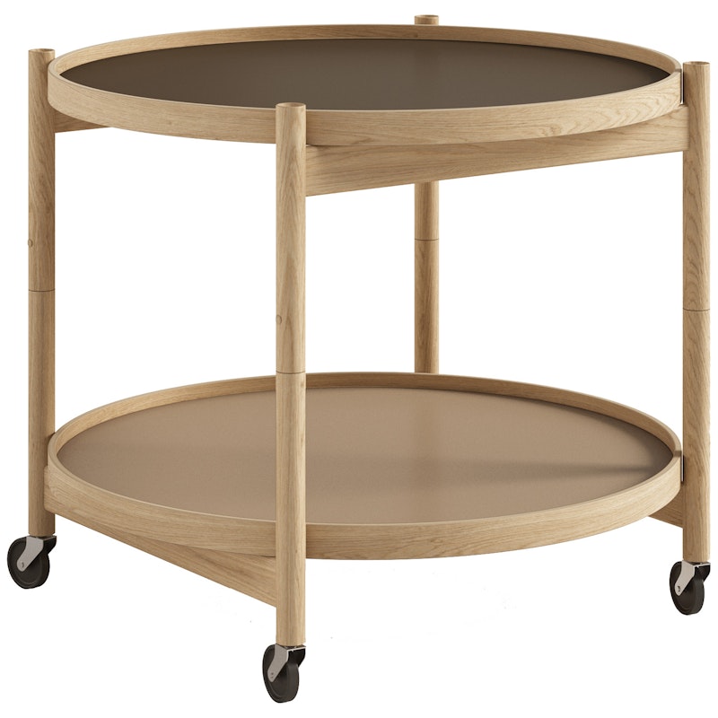 Bølling Tabletttisch Ø60 cm, Geölte Eiche / Erde