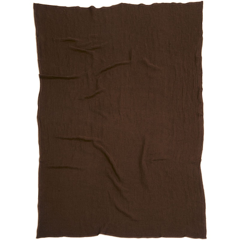 Evy Decke 130x190 cm, Dunkelbraun