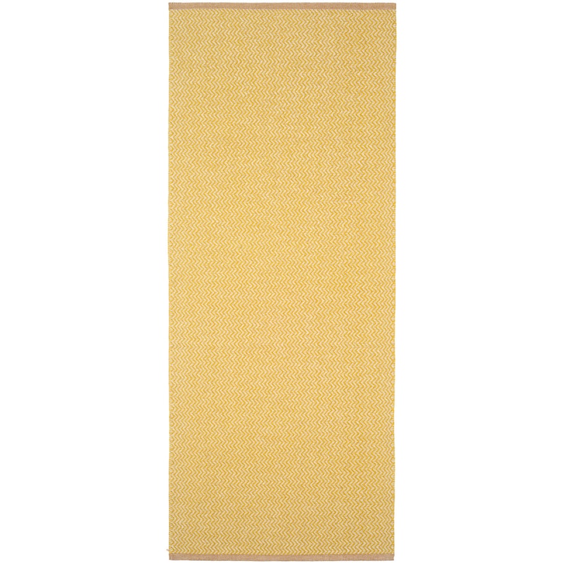 Strand Teppich 70x180 cm, Mustard
