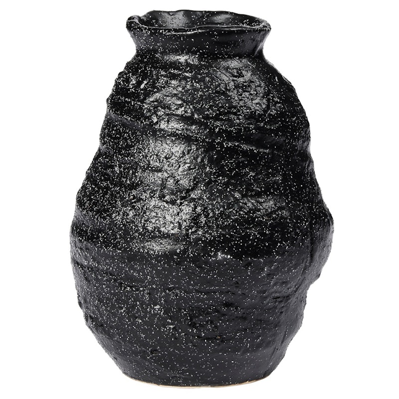 Alma Vase Schwarz, 16 cm