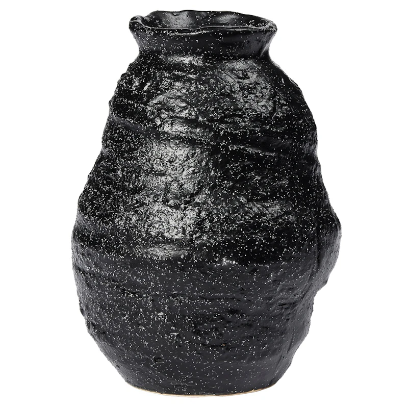 Alma Vase Schwarz, 16 cm