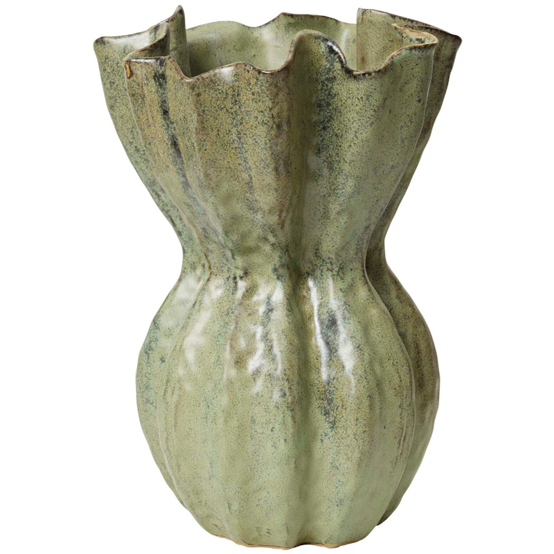 Cori Vase Groß, Antikgrün