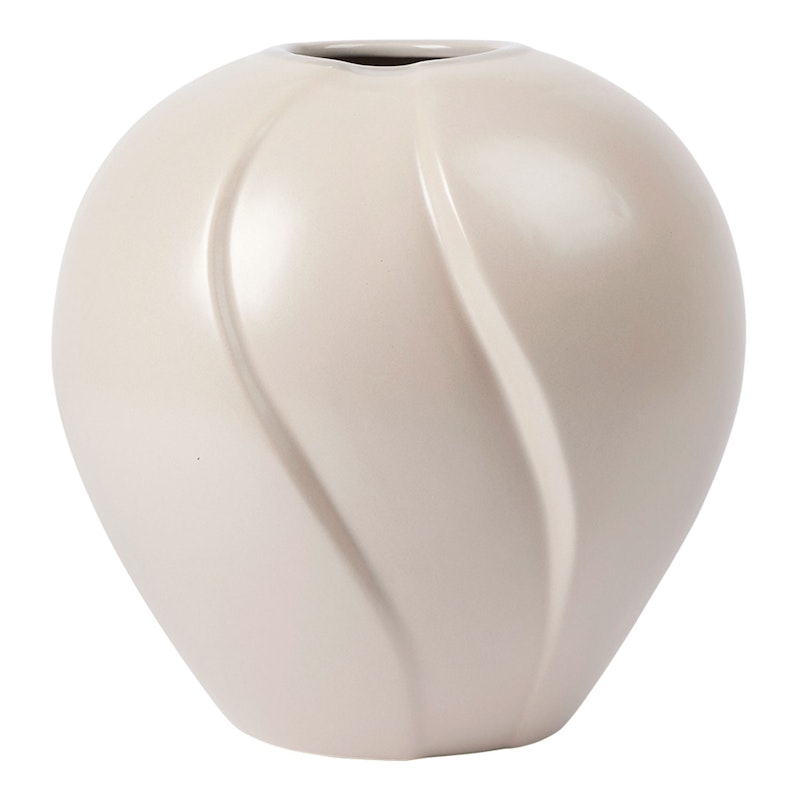 Leda Vase Sand, 15 cm