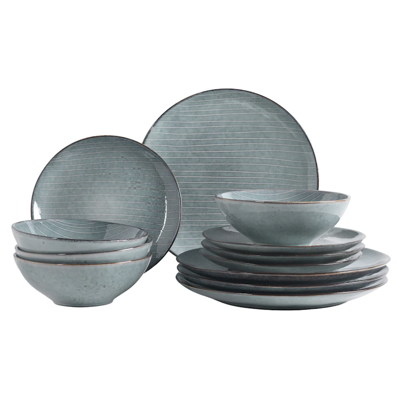 Nordic Sea Geschirr-Set 12 Teile, Blau