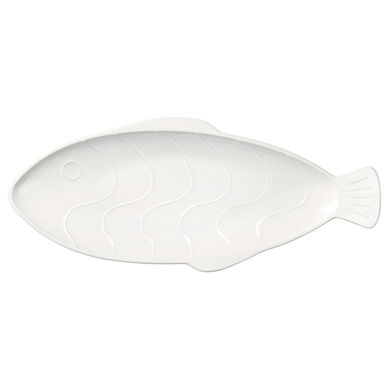 Pesce Teller Weiß, 17,6x41,4 cm