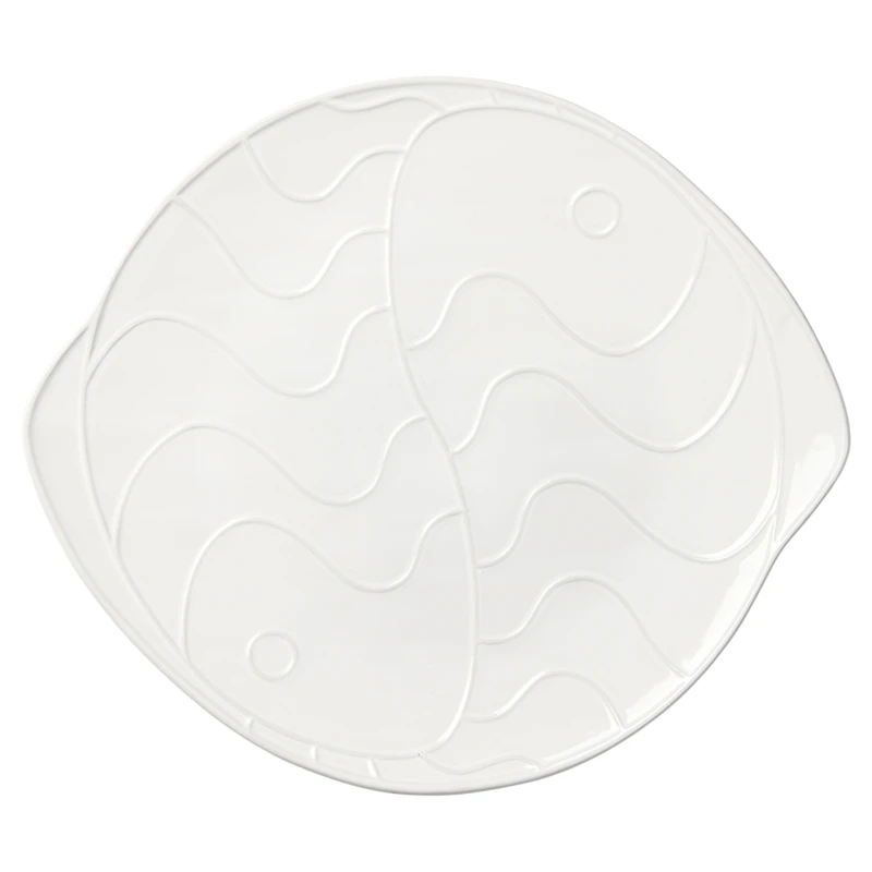 Pesce Teller Weiß, 30,6x34,6 cm