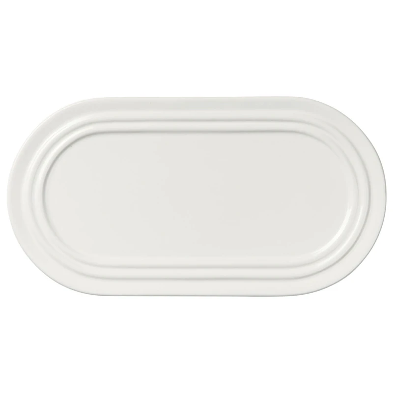 Stevns Ovaler Teller Chalk White, 27,5 cm
