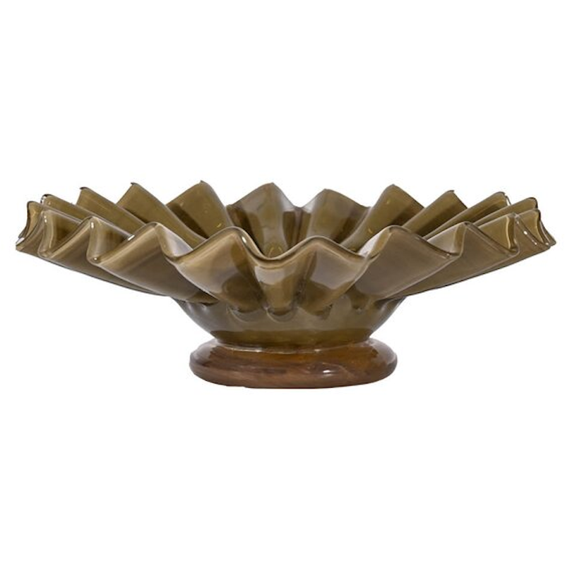 Lori Schüssel 18 cm, Grün / Beige