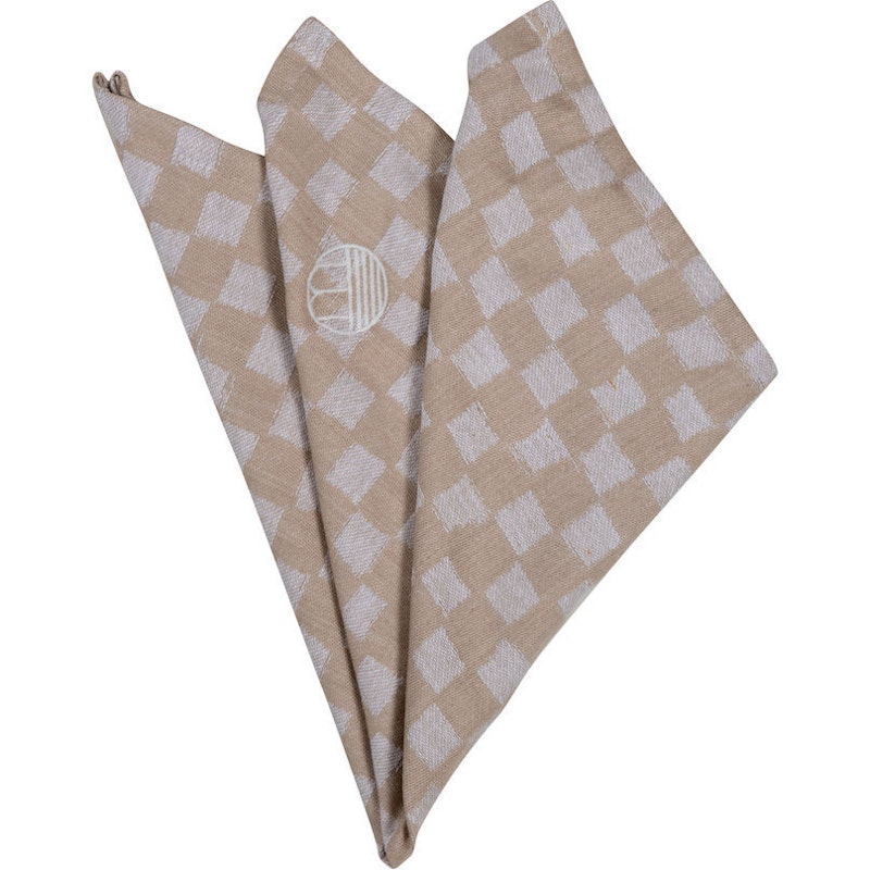 Checki Stoffserviette Baumwolle 45x45 cm 2-er Set, Beige