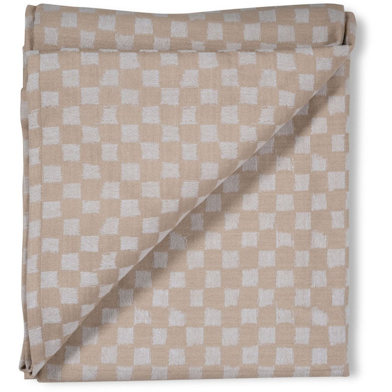 Checki Tischdecke Baumwolle 140x250 cm, Beige