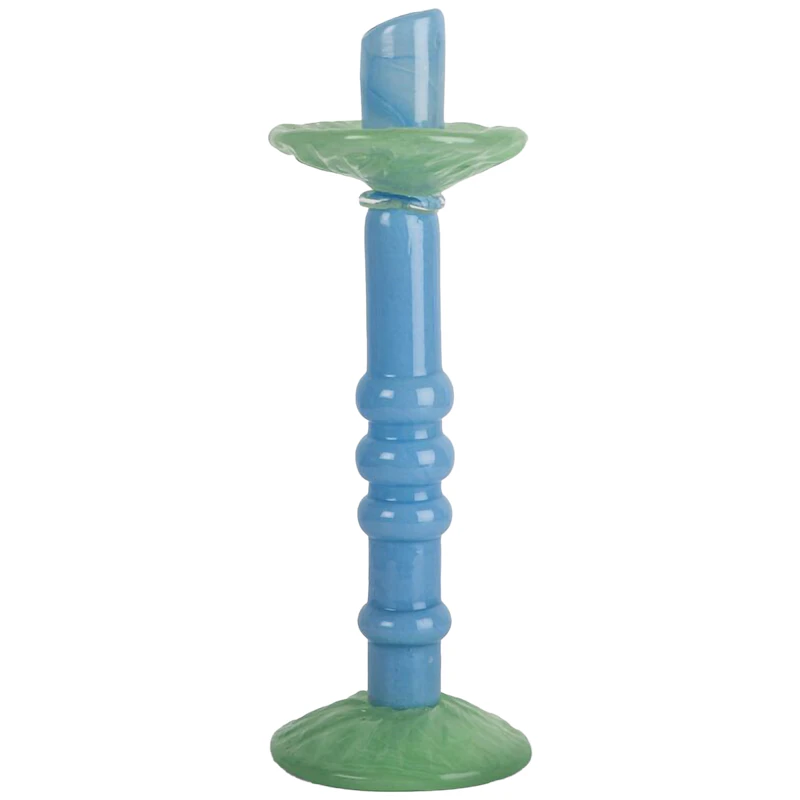 Lara Kerzenhalter 32 cm, Blau / Minty Green