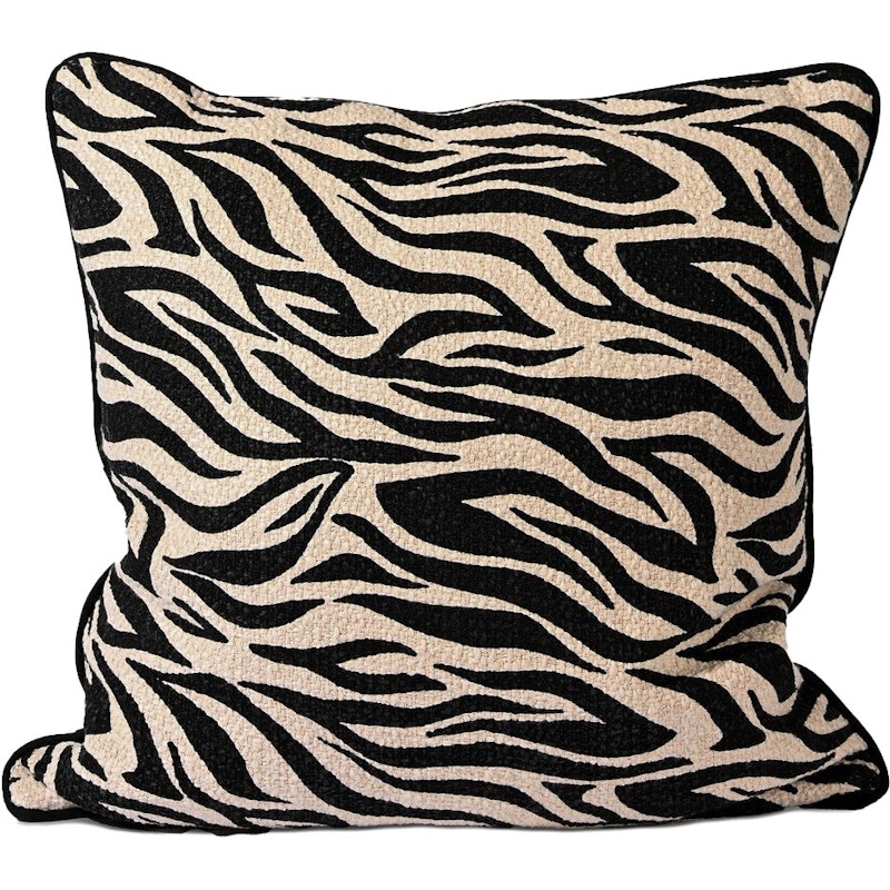 Anima Zebra Kissen 50x50 cm, Schwarz