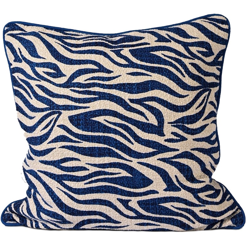 Anima Zebra Kissen 50x50 cm, Blau